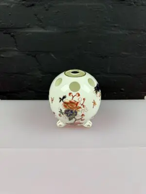 Coalport Hong Kong Three Footed Potpourri Vase 5.5" High