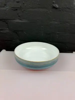 Denby Azure Coast Fruit Salad Vegetable Serving Bowl 24.5 cm 7.5 cm 1st Quality