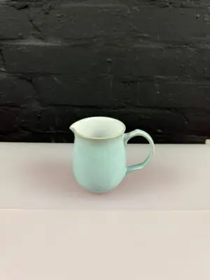 Denby Blue Linen Milk / Cream Jug 10.5 cm High