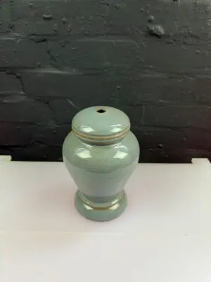 Denby Grey Table Lamp Base 8" Tall Without Fittings 1991 Hand Made Dean Philips