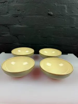 Denby Pampas Fruit / Cereal Bowls 5.75" Wide Set of 4