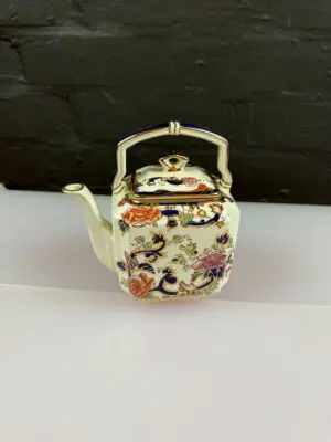 Masons Ironstone Blue Mandalay Pattern Small Tea Kettle 0.5 Pints