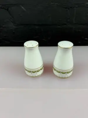 Noritake Katrina 2254 Cruet Salt and Pepper Pots 8.5 cm High 2 Sets Available