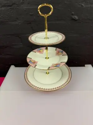 Noritake Momentum 7734 3 Tier Cake Stand ( Dinner Salad and Side Plates )