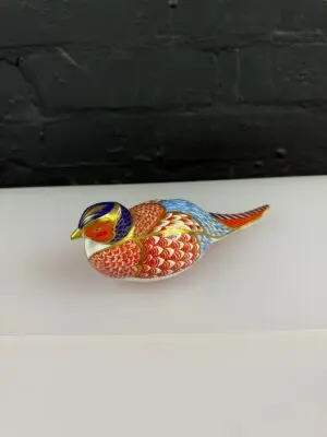 Royal Crown Derby Pheasant Paperweight No Stopper LIV 1994 2nd Quality