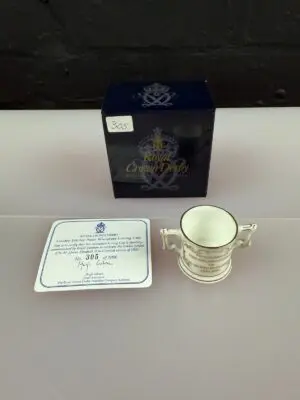 Royal Crown Derby Posies Miniature Loving Cup Golden Jubilee MMII 2002 Boxed