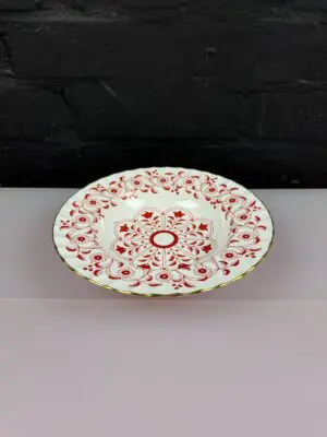 Royal Crown Derby Rougemont A.1107 Rimmed Soup Bowl 8.5" Wide XLIII 1980