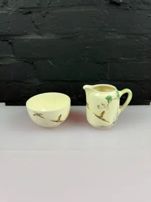 Royal Doulton The Coppice D5803 Milk / Cream Jug 4" and Open Sugar Bowl Set
