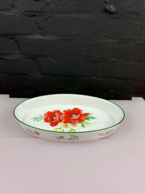 Royal Worcester Poppies Large Oval Roasting Serving Dish 12.5" x 7.25"