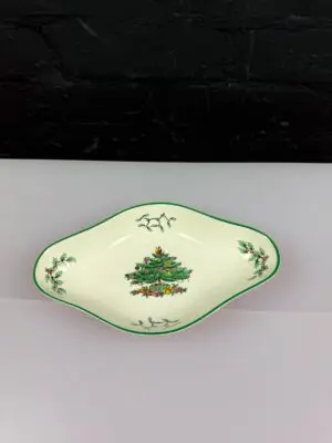 Spode Christmas Tree Diamond Shaped Serving Dish 9" x 5.5"