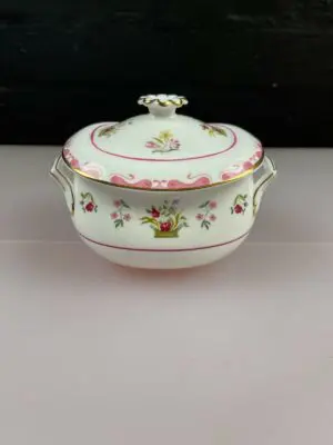 Wedgwood Bianca Lidded / Covered Handled Sugar Bowl