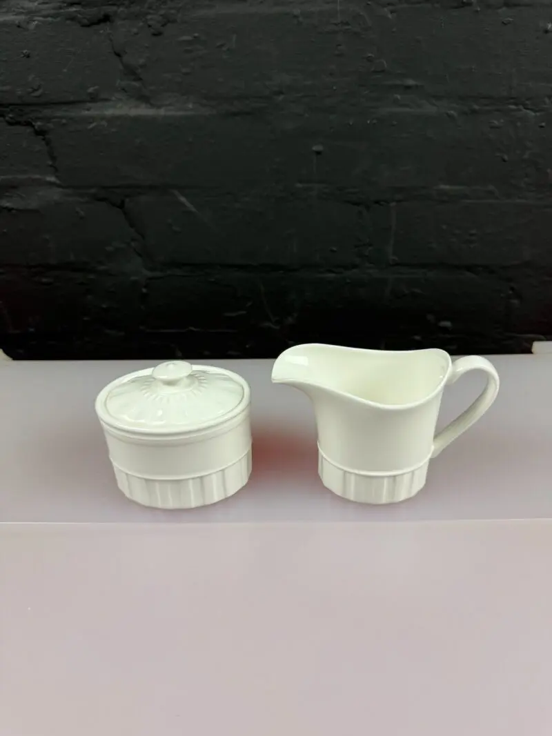 Wedgwood Colosseum Milk / Cream Jug 9 cm and Covered Sugar Bowl Set
