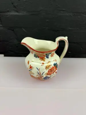Wedgwood Eastern Flowers Etruria C3653 Octagonal Jug 5.5" High