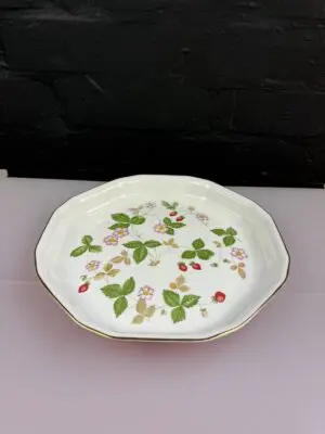 Wedgwood Wild Strawberry Octagonal Large Dish 10" Wide 3 Available