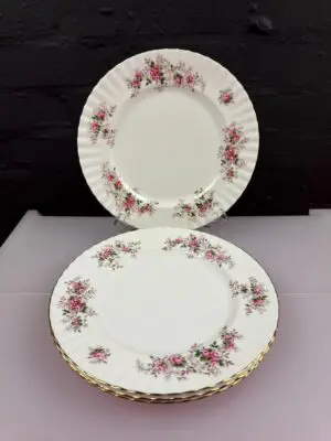 4 x Royal Albert Lavender Rose Dinner Plates 10.5" Wide Set