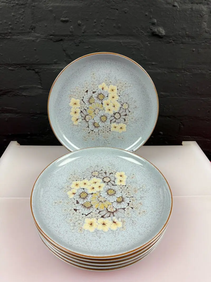 6 x Denby Reflections Dinner Plates 10.25" Wide Set