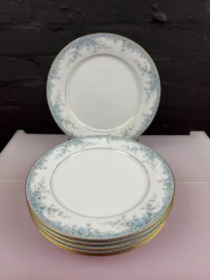 6 x Noritake  Avalon 3390 Dinner Plates 10.5" Wide Set