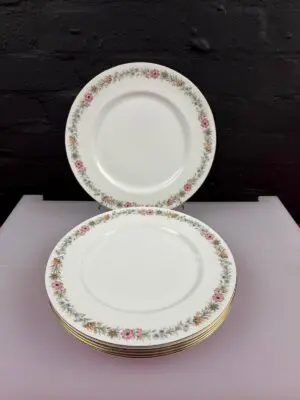 6 x Royal Albert Paragon Belinda Dinner Plates 27 cm Wide Set