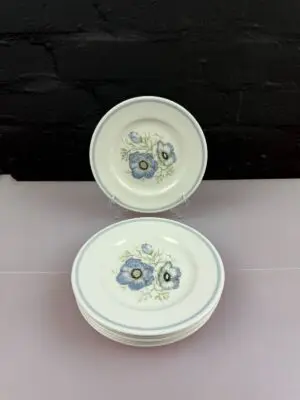 6 x Wedgwood Glen Mist Tea / Side Plates 6" Wide Set