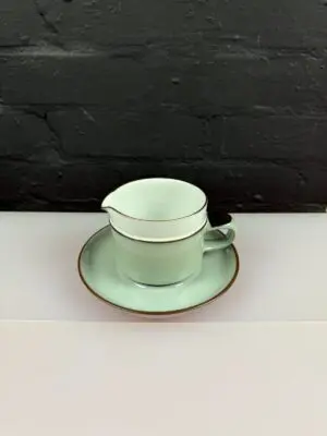 Denby Romance Milk / Cream / Gravy Jug and Stand / Drip Plate Set