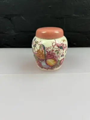 Masons Ironstone Fruit Basket Pattern Ginger Jar 10.5 cm High