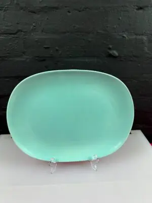 Poole Twintone Ice Green Carving Serving Platter Plate 35 cm x 27 cm