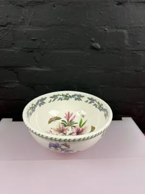 Portmeirion Botanic Garden Lily Flowered Azalea Serving Salad Fruit Bowl 11.25"