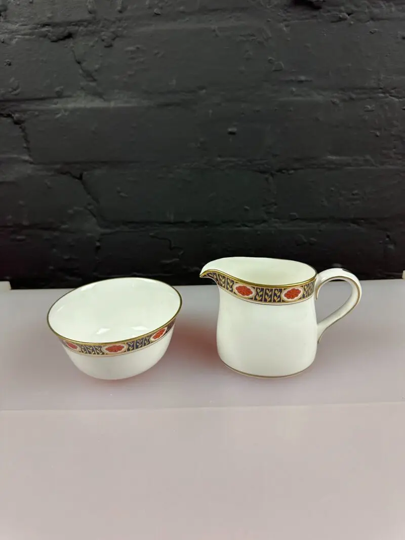 Royal Crown Derby Ambassador A.1305 Cream Milk Jug 8.5 cm & Open Sugar Bowl Set