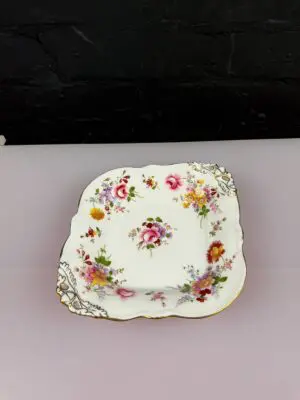 Royal Crown Derby Posies Acorn Handled Sweet Dish 22.5 cm x 4 cm XLIII 1980 1st