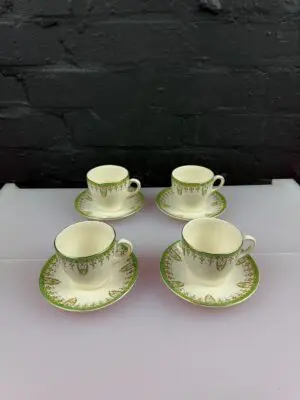 Royal Doulton Tivoli D6210 Coffee Cups and Saucers Set of 4