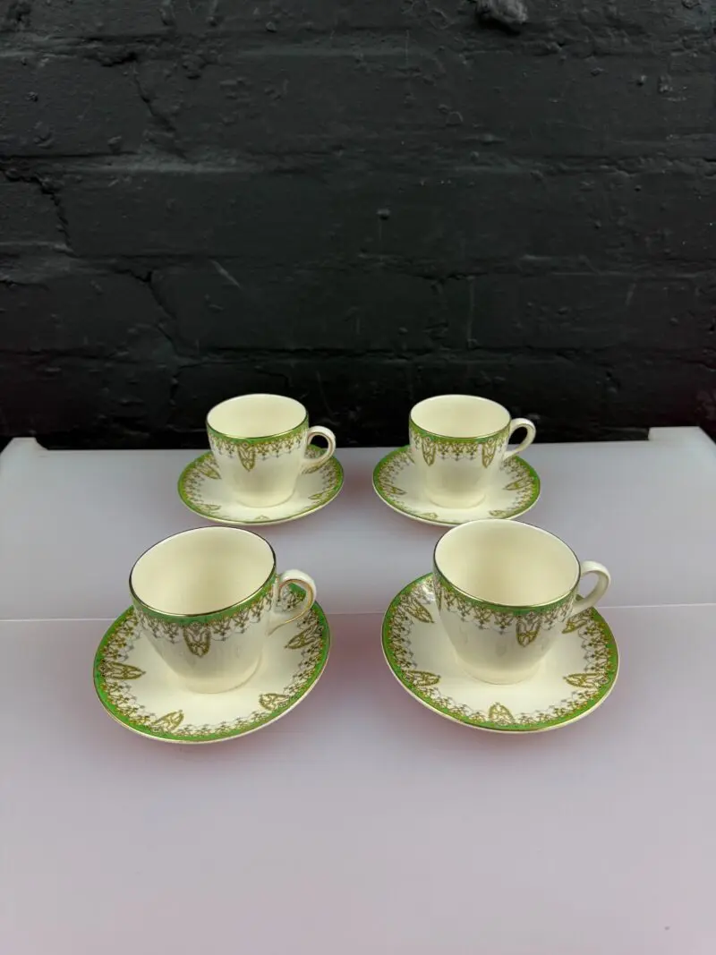 Royal-Doulton-Tivoli-D6210-Coffee-Cups-and-Saucers-Set-of-4-326841393845 Royal Doulton Tivoli D6210 Coffee Cups and Saucers Set of 4