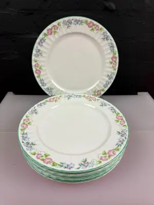 Royal Worcester English Garden Dinner Plates 27 cm Wide Set of 8