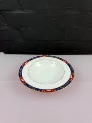 Royal Worcester Prince Regent Rimmed Soup Bowl 20.5 cm Wide