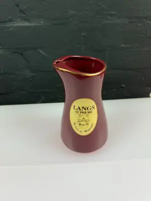 Seton Pottery Langs Supreme Scotch Whisky Water Jug 7.25" High