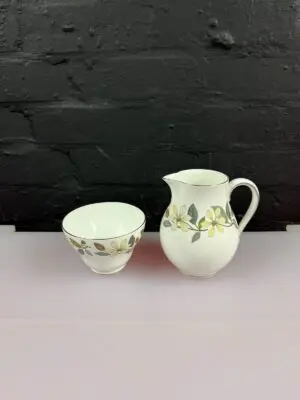Wedgwood Beaconsfield Large Milk / Cream Jug 5.25" and Open Sugar Bowl Set