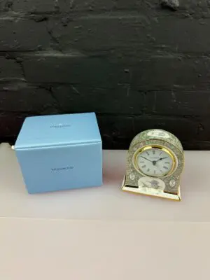Wedgwood Humming Bird Mantle Clock Fully Working New Boxed 12 cm