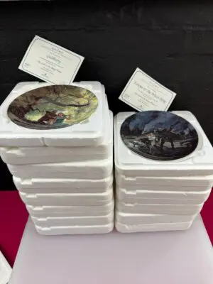 14 Lord Of The Rings Wedgwood Danbury Mint Plates + Certificates and Boxes