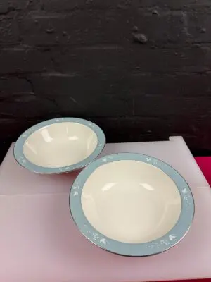 2 x Royal Doulton Reflection Vegetable Salad Serving Bowls 26 cm x 6.5 cm Set