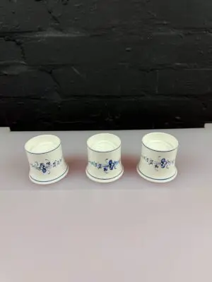 3 x Villeroy & and Boch Luxembourg Vieux Tealight Candle Holders 6 cm High Set
