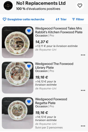 3 x Wedgwood Foxwood Tales Plates Private listing For lydie90210