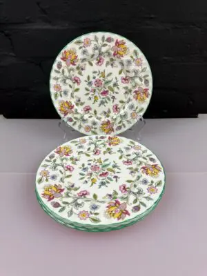 4 x Minton Haddon Hall Salad Plates 20 cm Wide 2 Sets Available