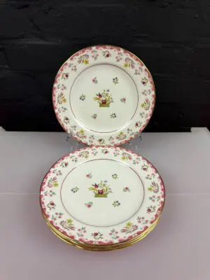 4 x Wedgwood Williamsburg Bianca Salad Plates 8.25" Wide Set