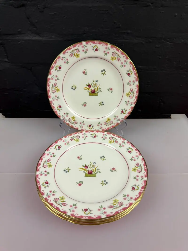 4 x Wedgwood Williamsburg Bianca Salad Plates 8.25" Wide Set