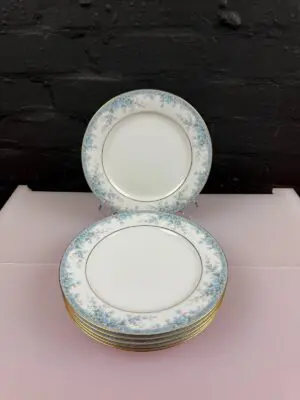 6 x Noritake Avalon 3390 Salad Plates 8.25" Wide Set