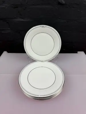 6 x Royal Doulton Andante H5083 Salad Plates 20.5 cm Wide Set