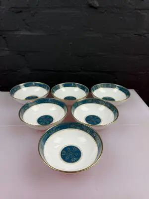 6 x Royal Doulton Carlyle Fruit / Dessert Bowls 5.25" (13.5 cm ) Wide Set