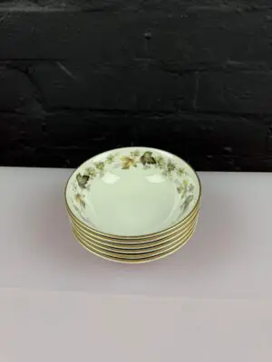 6 x Royal Doulton Larchmont TC1019 Fruit / Cereal Bowls 5.25" Wide Set