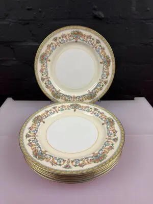 Aynsley Henley Dinner Plates 26.5 cm Wide Set of 6