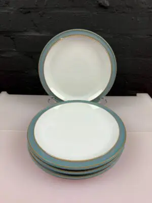 Denby Azure Salad Plates 22.5 cm Wide 1st Quality Set of 4
