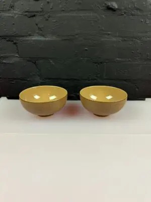 Denby Cinnamon Rice Bowls 13 cm Wide Set of 2
